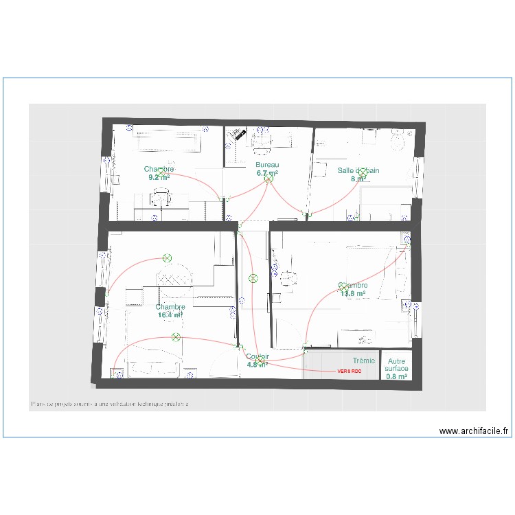 FREITAS R+1. Plan de 0 pièce et 0 m2