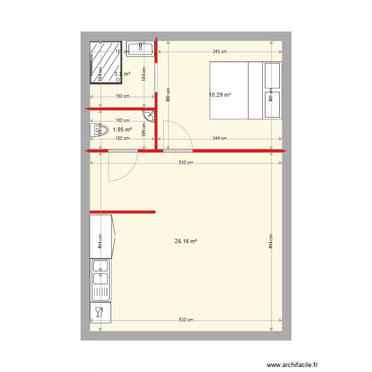 loc marmande. Plan de 4 et 42 m² loc marmande. Plan de 4 et 42 m²