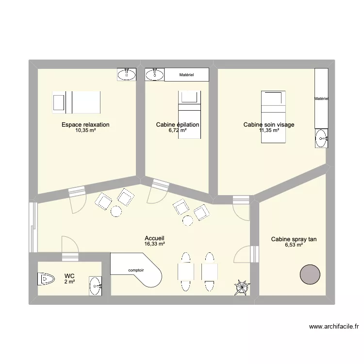 Plan institut de beauté. Plan de Plan institut de beauté. Plan de