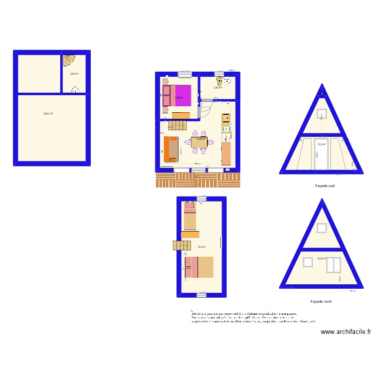 Tipi 6x5 interieur dlb. Plan de 9 pièces et 101 m2
