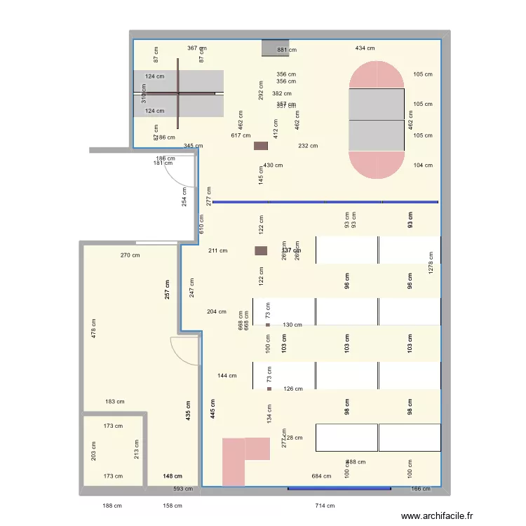 nouvelle salle 6bis. Plan de 