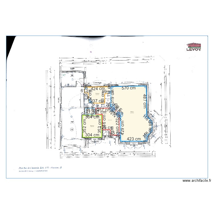 Rexel Hazebrouck / Dossier pour Grégory DEMEESTER. Plan de 5 pièces et 77 m2