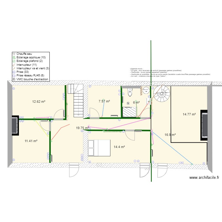 nouveau plan 2024. Plan de 8 pièces et 103 m2