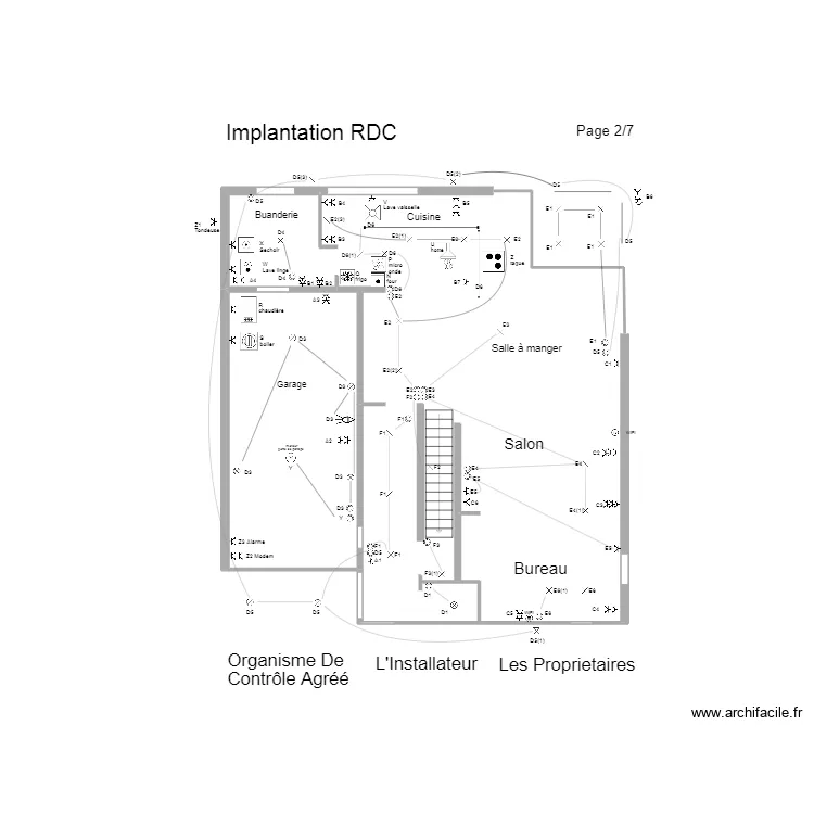 maison Fanny Romain RDC. Plan de 