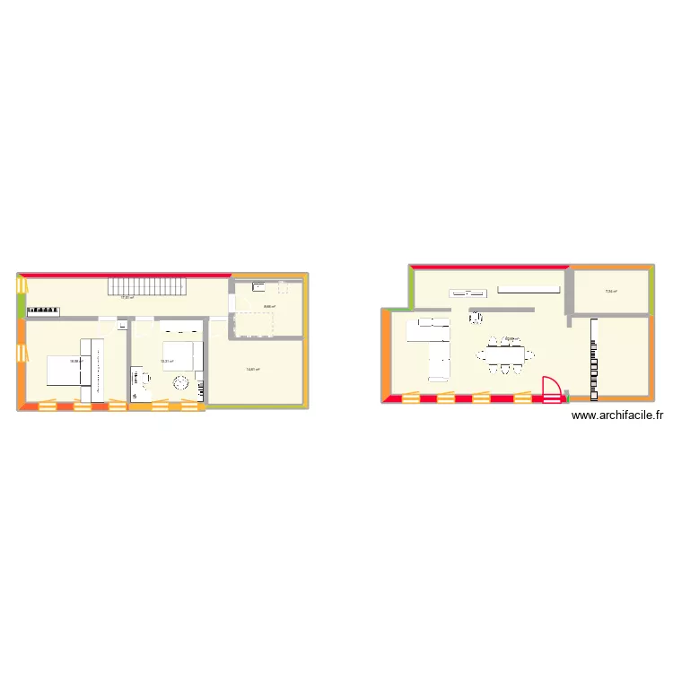 Vuippens1. Plan de 7 et 141 m² Vuippens1. Plan de 7 et 141 m²
