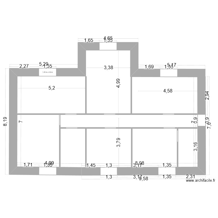 ETAGE SOUDAN. Plan de 0 pièce et 0 m2