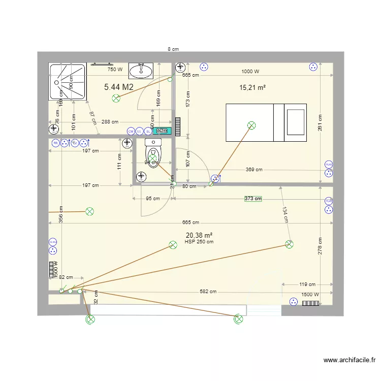 magasin 7 sans cuisine. Plan de 