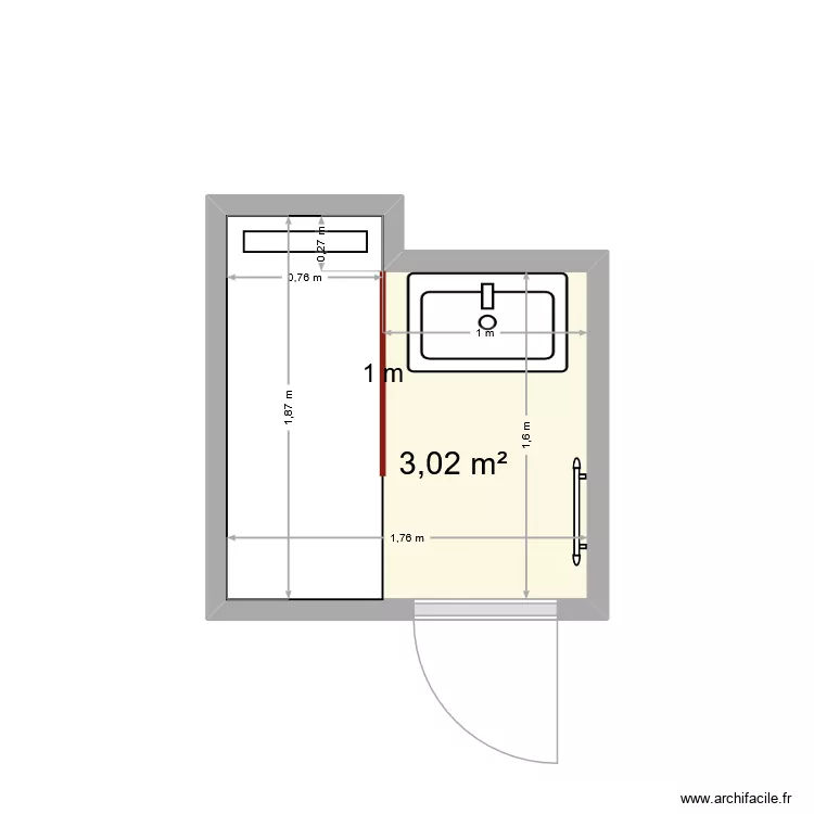 123. Plan de 1 et 3 m² 123. Plan de 1 et 3 m²