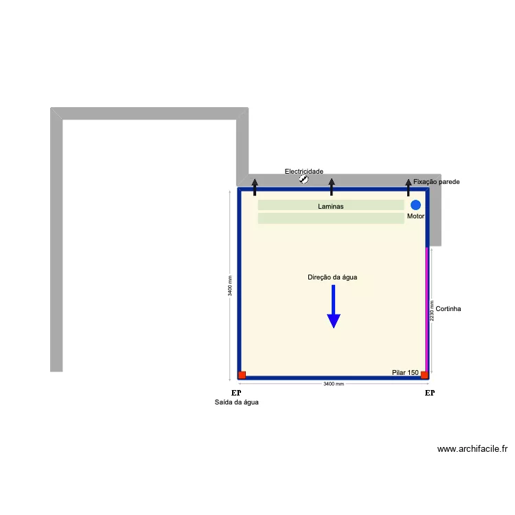 Trindade 3. Plan de 1 et 11 m² Trindade 3. Plan de 1 et 11 m²