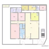 plan de villa basse 6 pi&egrave;ces 