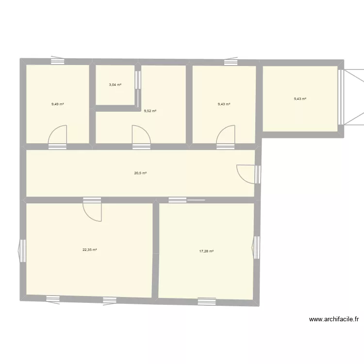PROJET. Plan de 8 Pièces et 101 m² PROJET. Plan de 8 Pièces et 101 m²