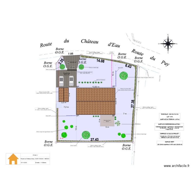 PCMI 2 plan de masse. Plan de 0 pièce et 0 m2