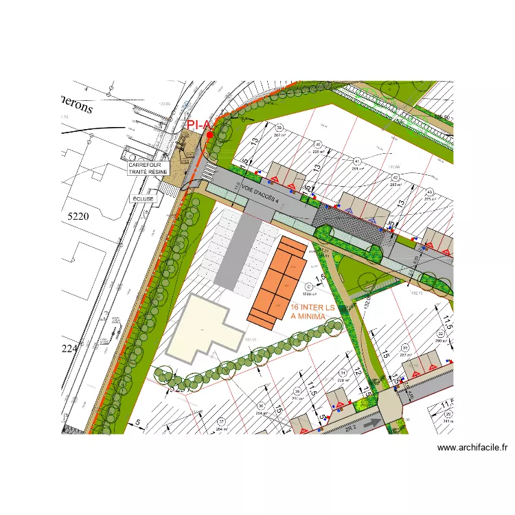 Les Herbiers - La Pépimière 2 3D. Plan de 2 et 440 m² Les Herbiers - La Pépimière 2 3D. Plan de 2 et 440 m²