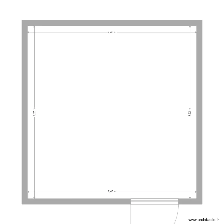SCI HOURY. Plan de 1 Pièce et 57 m² SCI HOURY. Plan de 1 Pièce et 57 m²