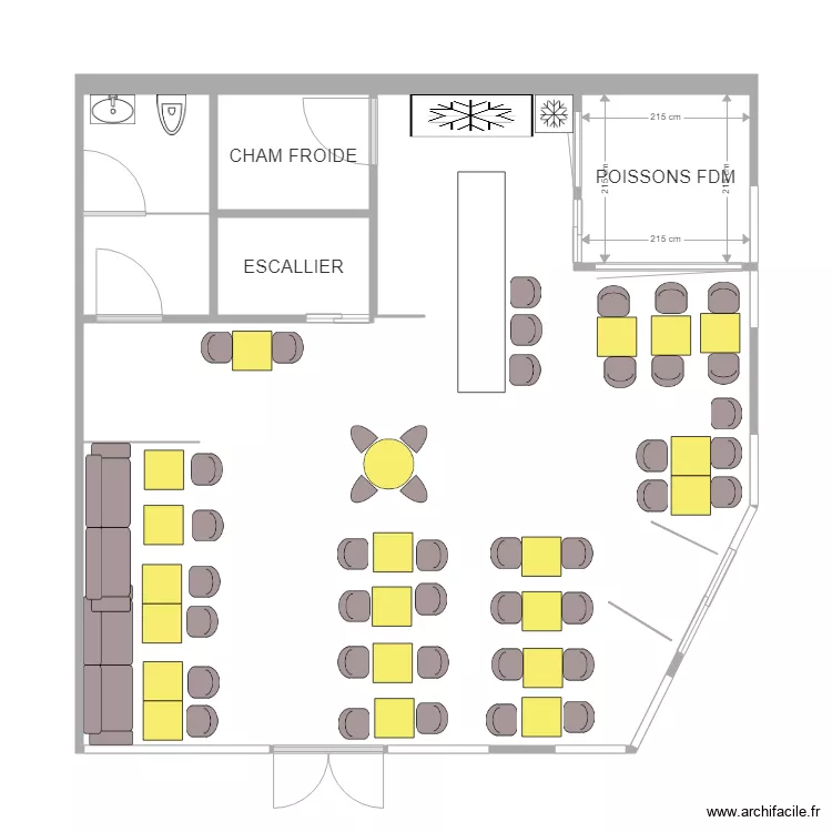 RESTAURANT. Plan de 