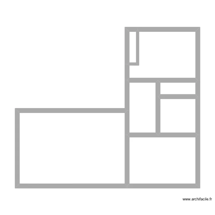 GALERIA RDC. Plan de 7  et 56 m²