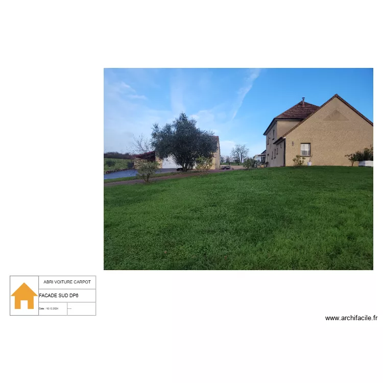 ALFRED FACADE SUD DP6. Plan de ALFRED FACADE SUD DP6. Plan de