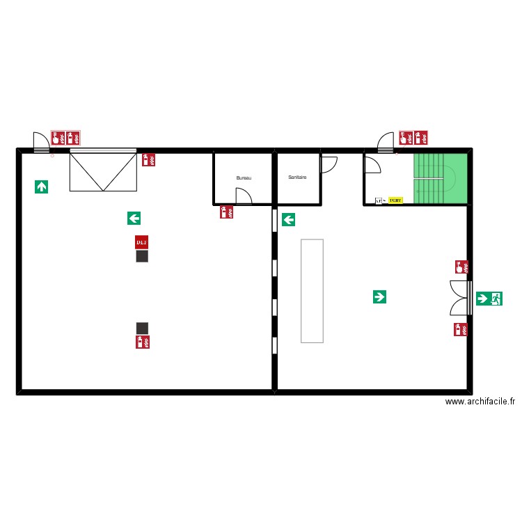 Allo express PI. Plan de 3 pièces et 125 m2