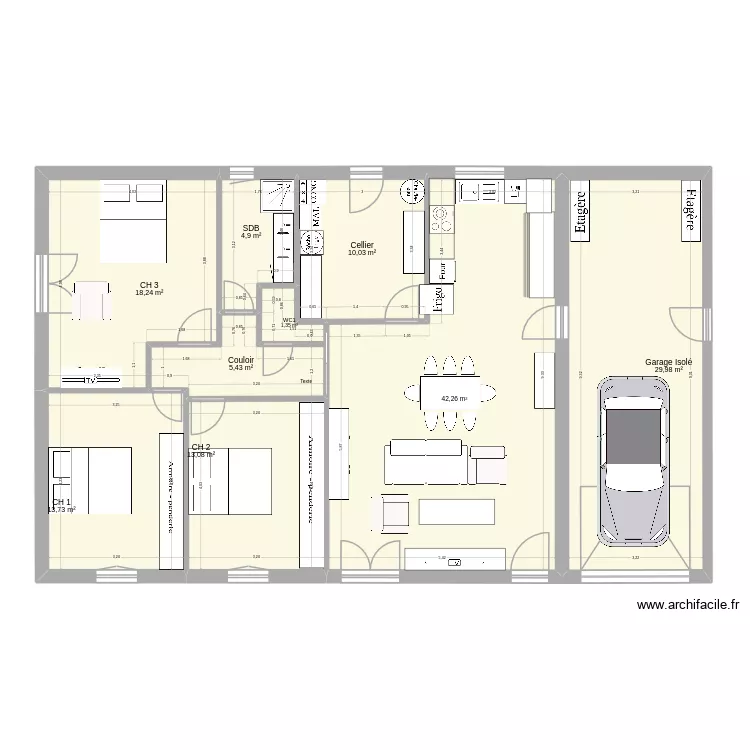 Maison au 60e 04 01 2026 12h29. Plan de 9 pièces et 139 m² Maison au 60e 04 01 2026 12h29. Plan de 9 pièces et 139 m²