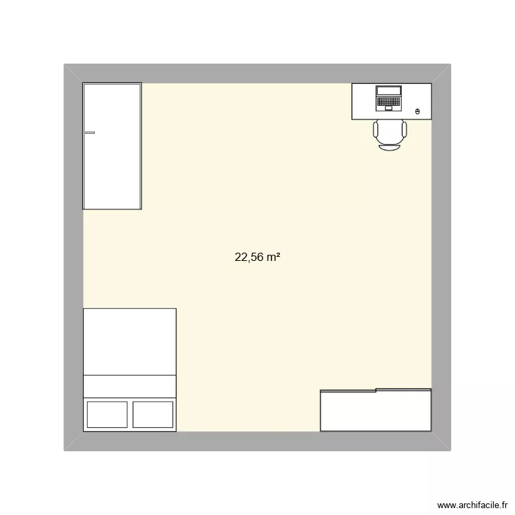 chambre ynola. Plan de 