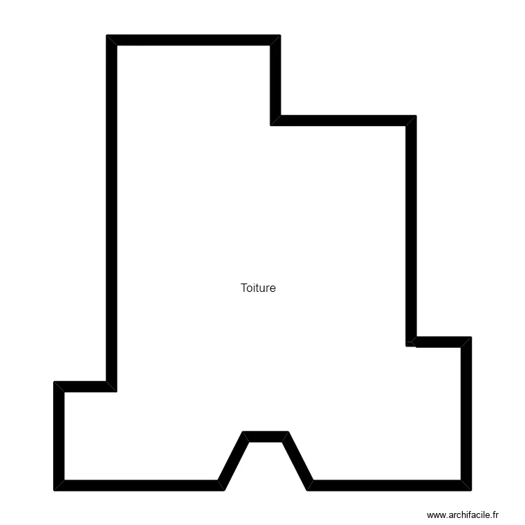 Logement 0A2 Toiture. Plan de 