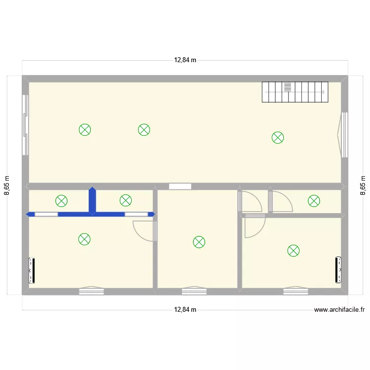 maison la chapelle sous aubenas. Plan de 