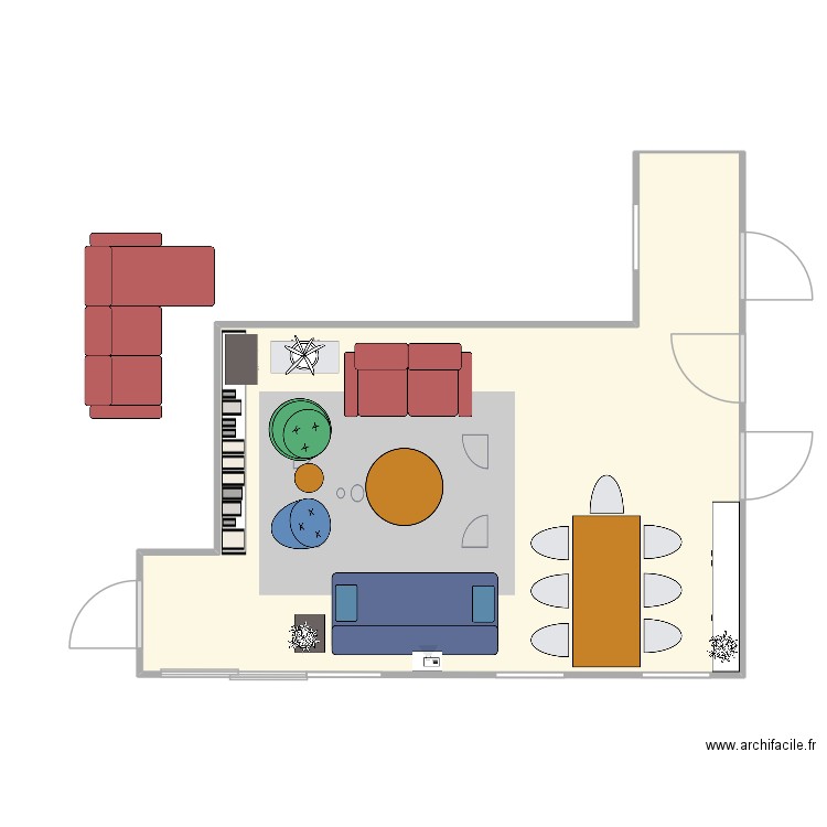 6PQ Living 2. Plan de 1 pièce et 29 m2