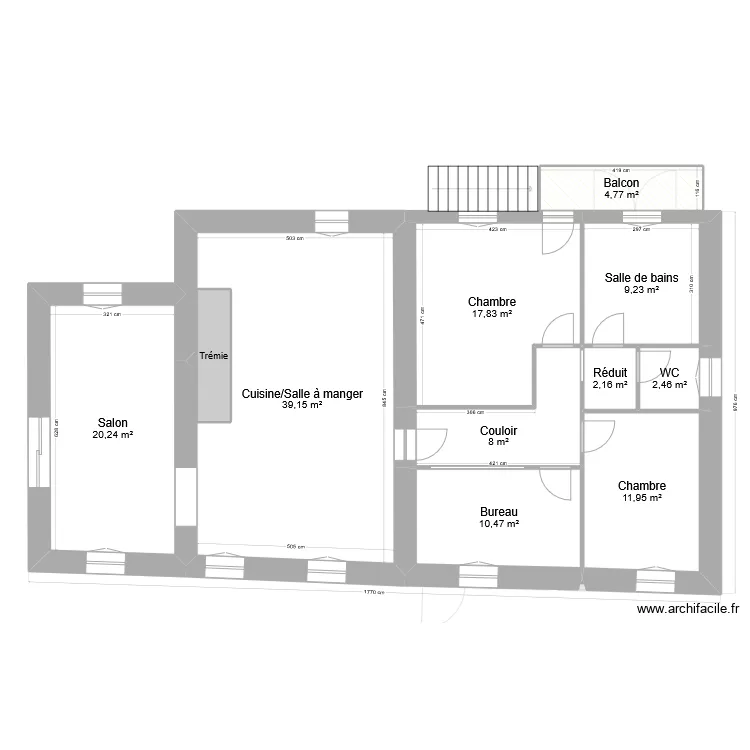 Maison Apres. Plan de 