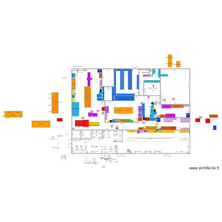reserve 35. Plan de 11 pièces et 392 m2