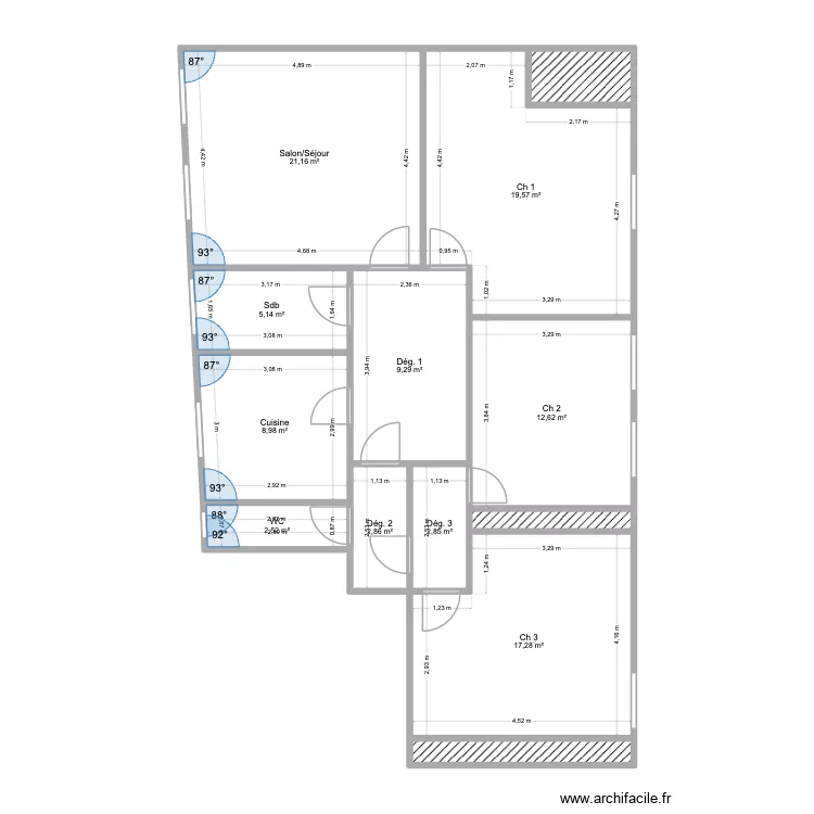 LE BARZ. Plan de 13 et 108 m² LE BARZ. Plan de 13 et 108 m²