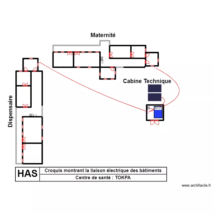 CROQUIS CS TOKPA. Plan de 