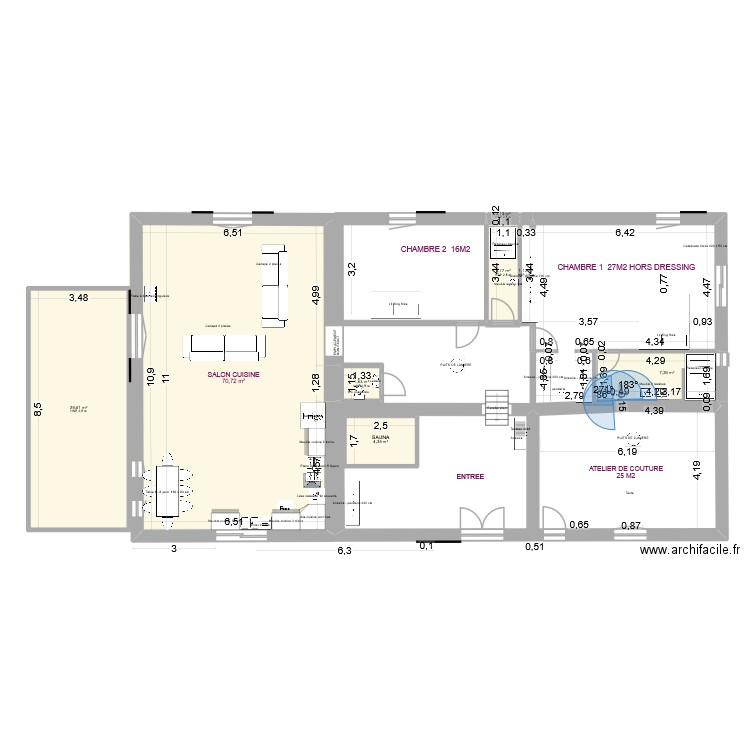 GRANGE RENOVATION DECEMBRE 2025. Plan de 17 pièces et 286 m2