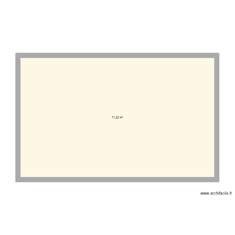 Maison exterieur. Plan de 1 pièce et 71 m2
