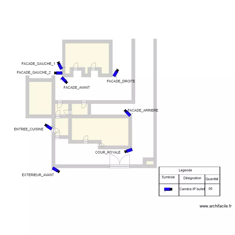 Plan de videosurveillance chefferie Balengou3. Plan de 