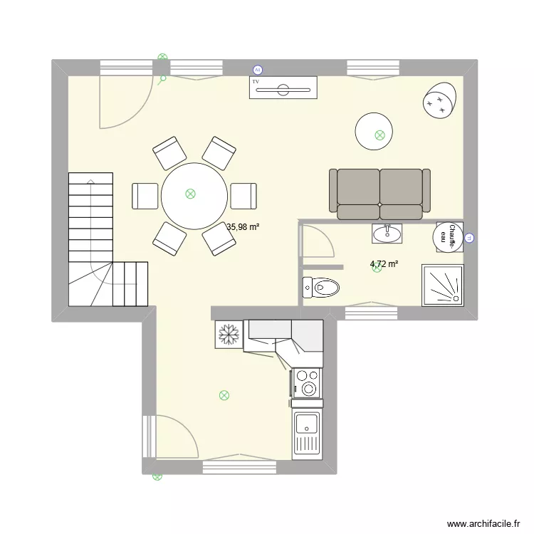 Arvillers 2. Plan de 2 Pièces et 41 m² Arvillers 2. Plan de 2 Pièces et 41 m²