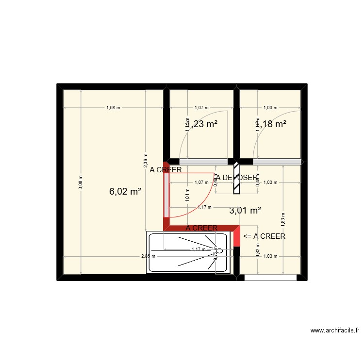 KIAVUE. Plan de 4 pièces et 11 m2