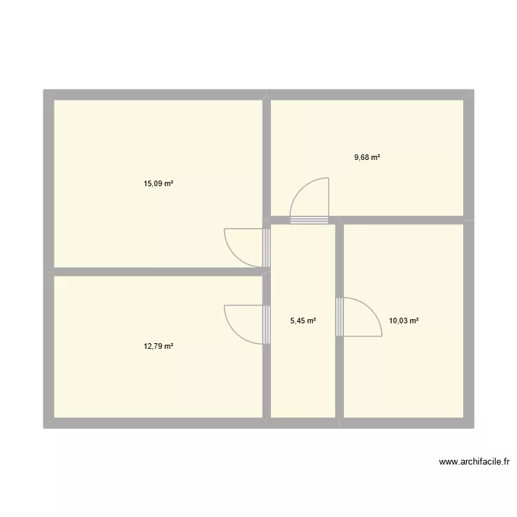 09 chikh Daoud RDC. Plan de 5 et 53 m² 09 chikh Daoud RDC. Plan de 5 et 53 m²