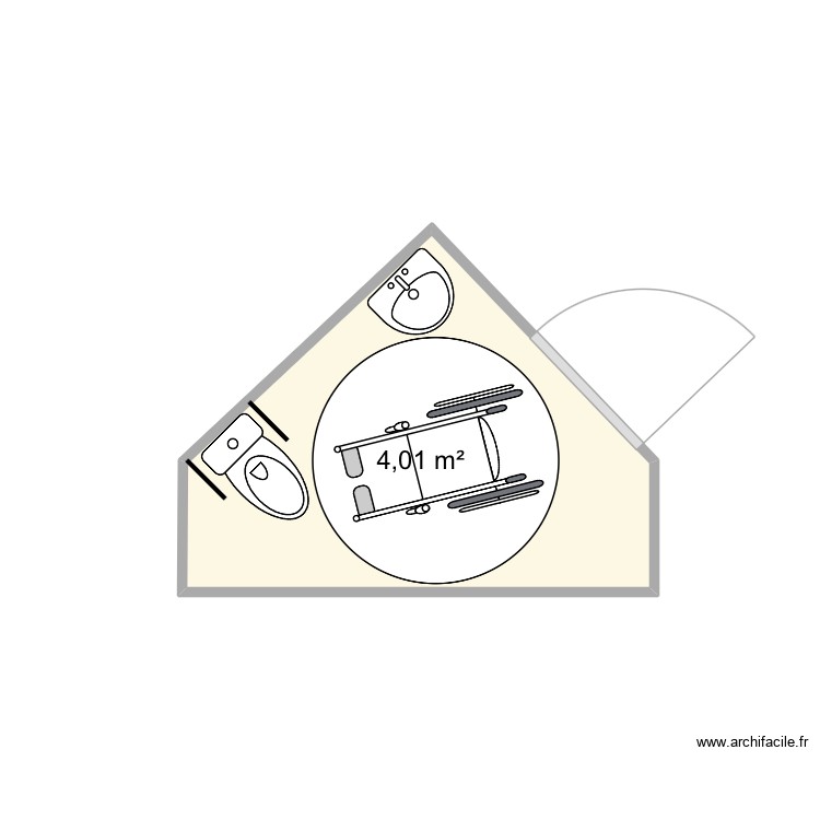 Wc mairie. Plan de 0 pièce et 0 m2