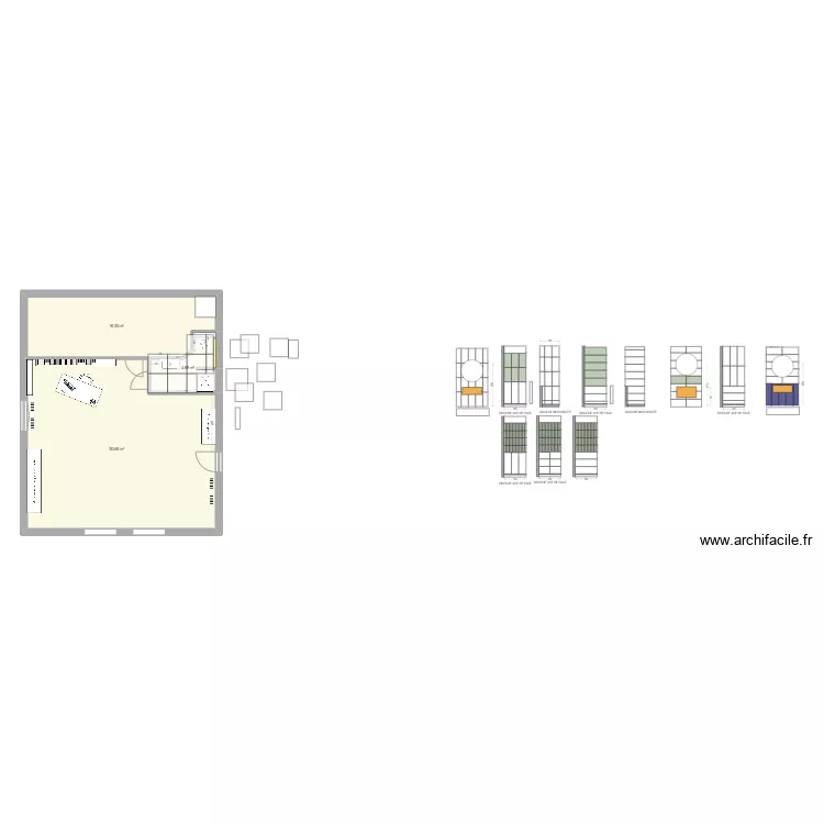 sdb haut 2025_70x90_carrelage80x80. Plan de 