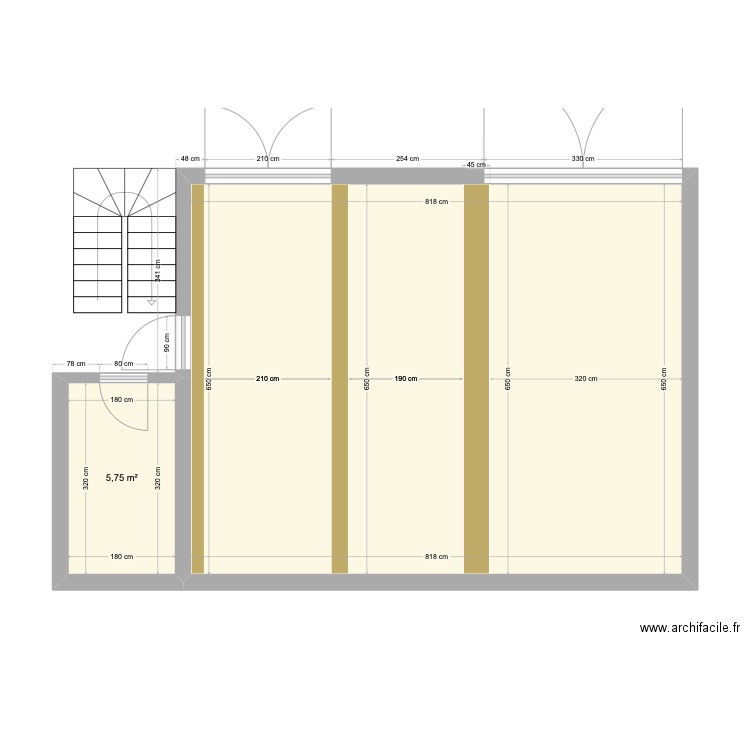 le rebicquet rdc. Plan de 0 pièce et 0 m2