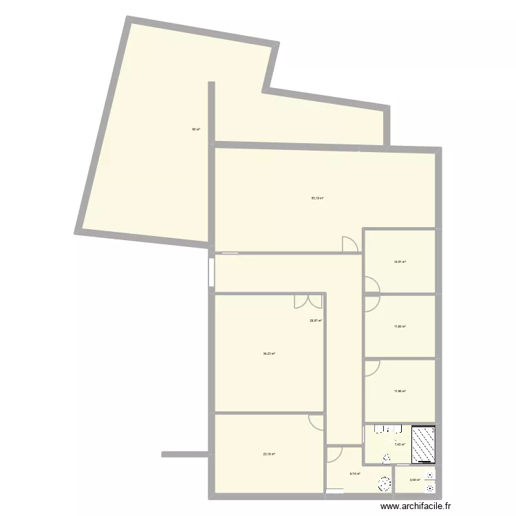 chez moi p&s bon. Plan de 11  et 281 m²