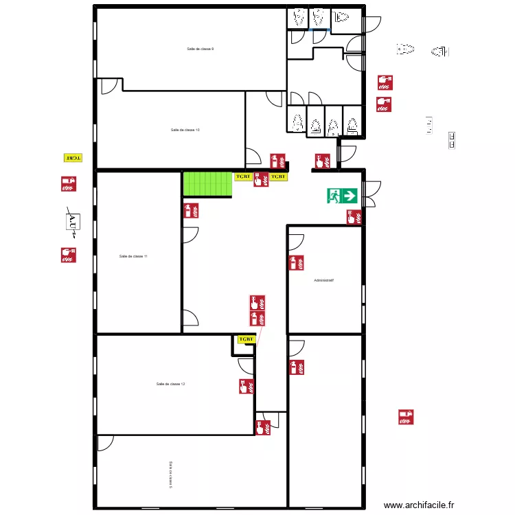 Olivier rdc A &eacute;tage 1. Plan de 