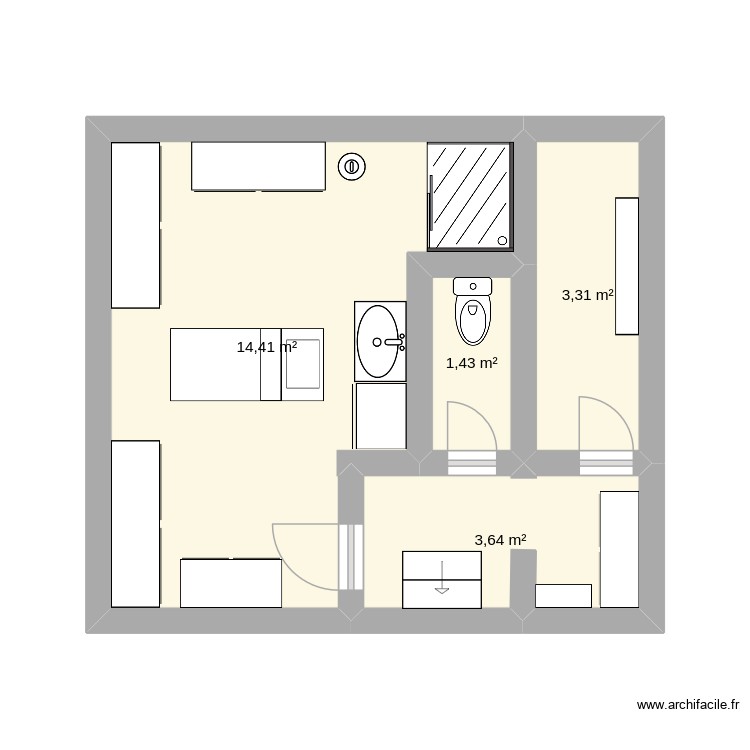 plan étage. Plan de 0 pièce et 0 m2