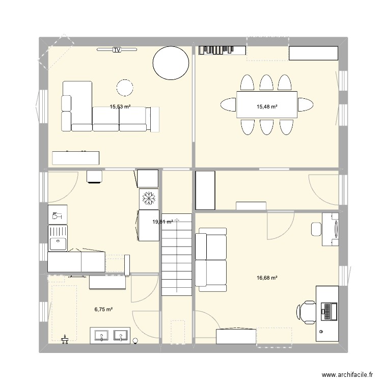 Maison. Plan de 0 pièce et 0 m2