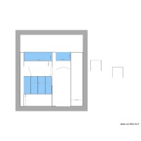 Vue mur cuisine avec double verrieres