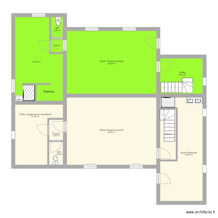 Capbreton apres travaux v1. Plan de 0 pièce et 0 m2