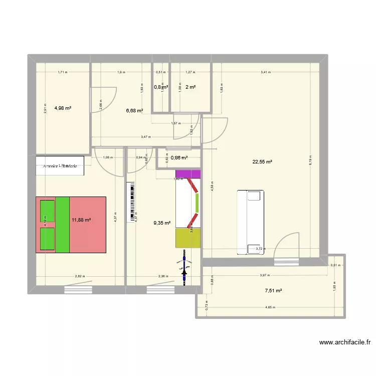 corbeil. Plan de 
