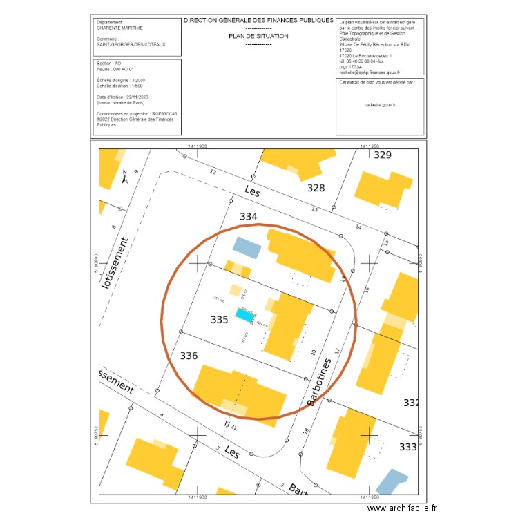 GENAIS. Plan de 0 pièce et 0 m2