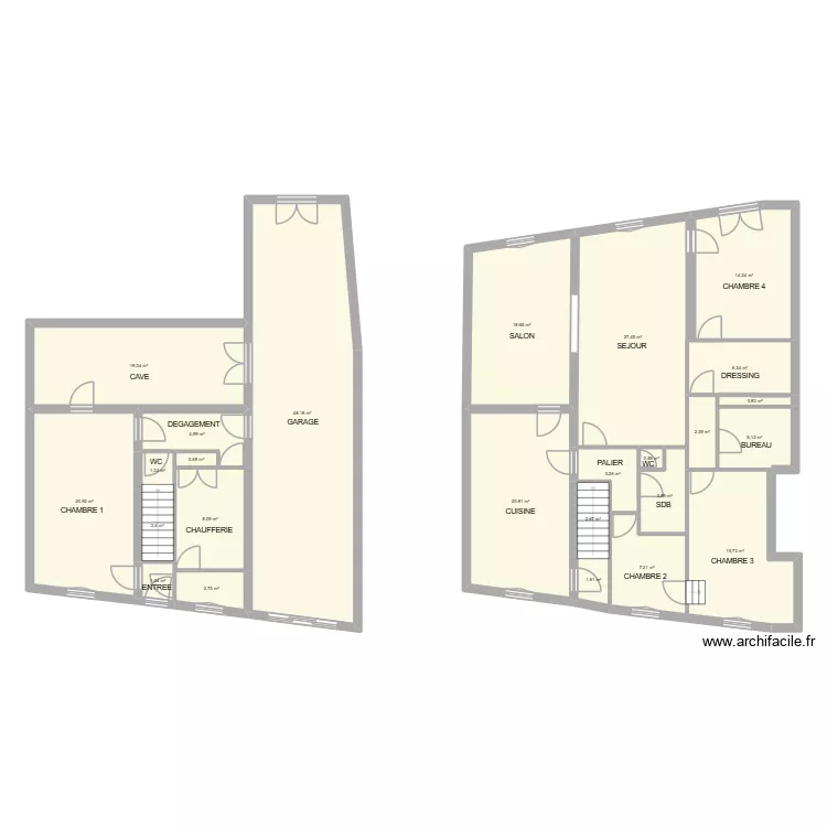 POUHIN. Plan de 25 Pièces et 241 m² POUHIN. Plan de 25 Pièces et 241 m²