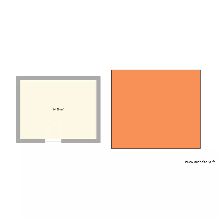 abri de jardin. Plan de 